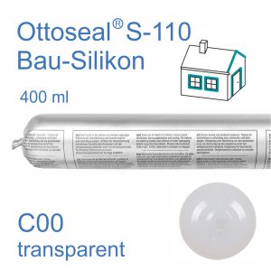 Ottoseal S-110 Bau-Silikon 400ml C00 Transparent