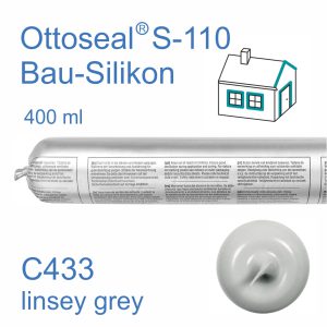 Ottoseal S-110 Bau-Silikon 400ml C433 linsey grey