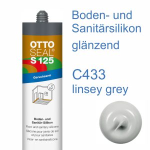 Ottoseal S-125 Boden- und Sanitär-Silikon geruchsarm 310ml C433 linsey grey