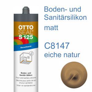 Ottoseal S-125 Boden- und Sanitär-Silikon geruchsarm 310ml C8147 matt eiche natur