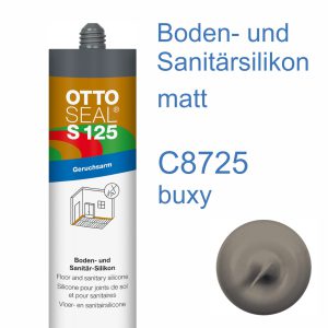 Ottoseal S-125 Boden- und Sanitär-Silikon geruchsarm 310ml C8725 matt buxy