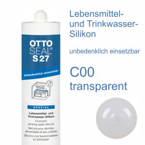 Ottoseal S-27 Lebensmittel-Trinkwasser-Silikon 310ml C00 transparent