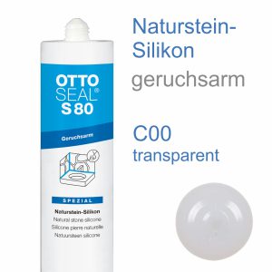 Ottoseal S-80 Naturstein-Silikon geruchsarm 310ml C00 transparent