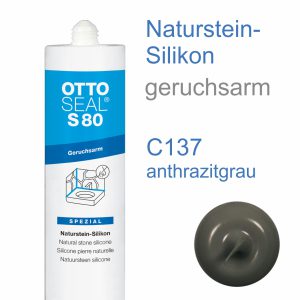Ottoseal S-80 Naturstein-Silikon geruchsarm 310ml C137 anthrazitgrau