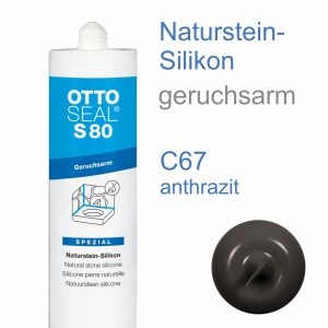 Ottoseal S-80 Naturstein-Silikon geruchsarm 310ml C67 anthrazit