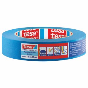4440 Tesa Präzisionskrepp außen UV Plus 25mm, 50m blau